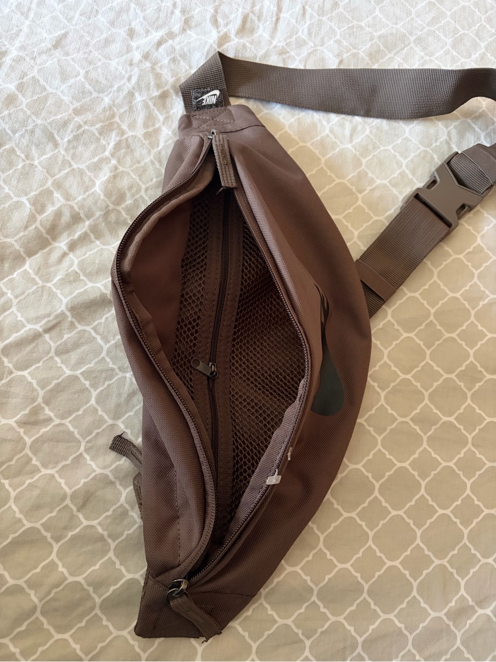 Nike Brown Waist Pack with Black Swoosh - Picture 2 of 4